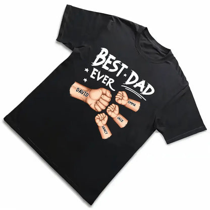“Best Dad Ever” Acrylic Music Magnet – Personalized Fist Bump Gift with Song Display
