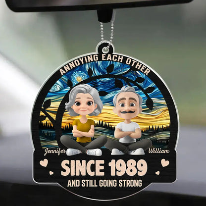 Still Going Strong – Custom Acrylic Ornament with Couple Design and Year, Gift for Spouses