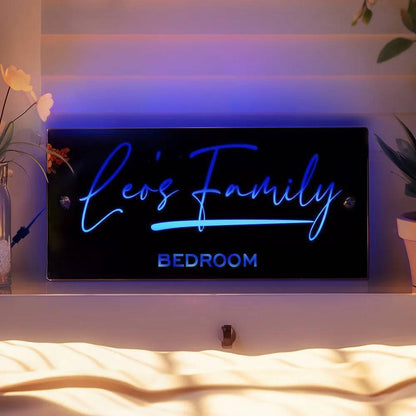 Personalized Affirmations Mirror - Light Colorful - Bedroom Lamp - Custom Name