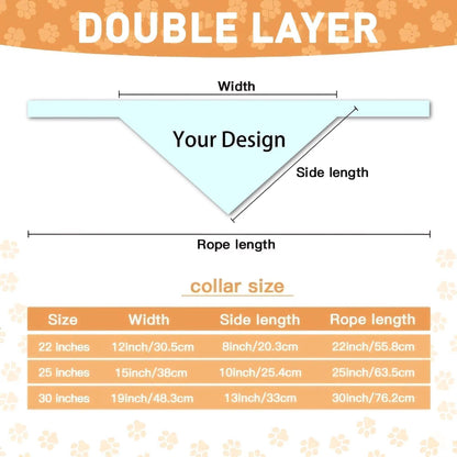 Personalized Pet Bandana - Custom Pet Saliva Towel, Dog Gift, Custom Gifts for Dog Lovers