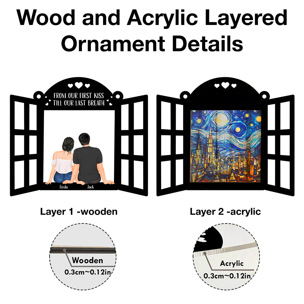 Starry Window Ornament - A Personalized Gift to Celebrate Eternal Love