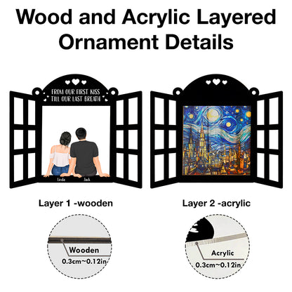 Starry Window Ornament - A Personalized Gift to Celebrate Eternal Love
