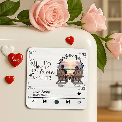 You & Me, We Got This – Customizable Couple Poster, Romantic Gift for Lovers, Personalized Wall Art
