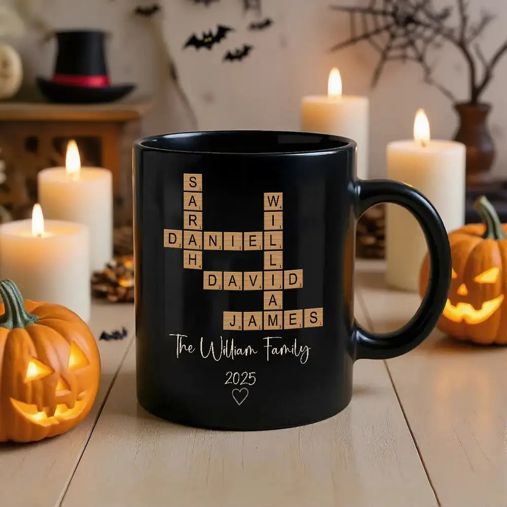 Personalized Crossword Full Color Mug | Unique Home Décor and Thoughtful Gift-Ready Idea