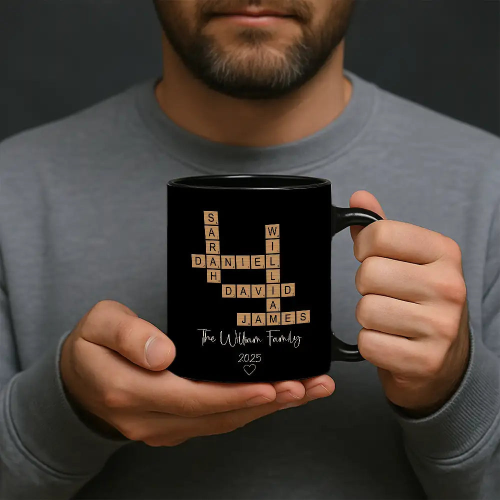 Personalized Crossword Full Color Mug | Unique Home Décor and Thoughtful Gift-Ready Idea