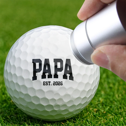 Personalized Golf Ball Stamp, Papa Design for Marking Balls on the Green, Creative Gift for Dad