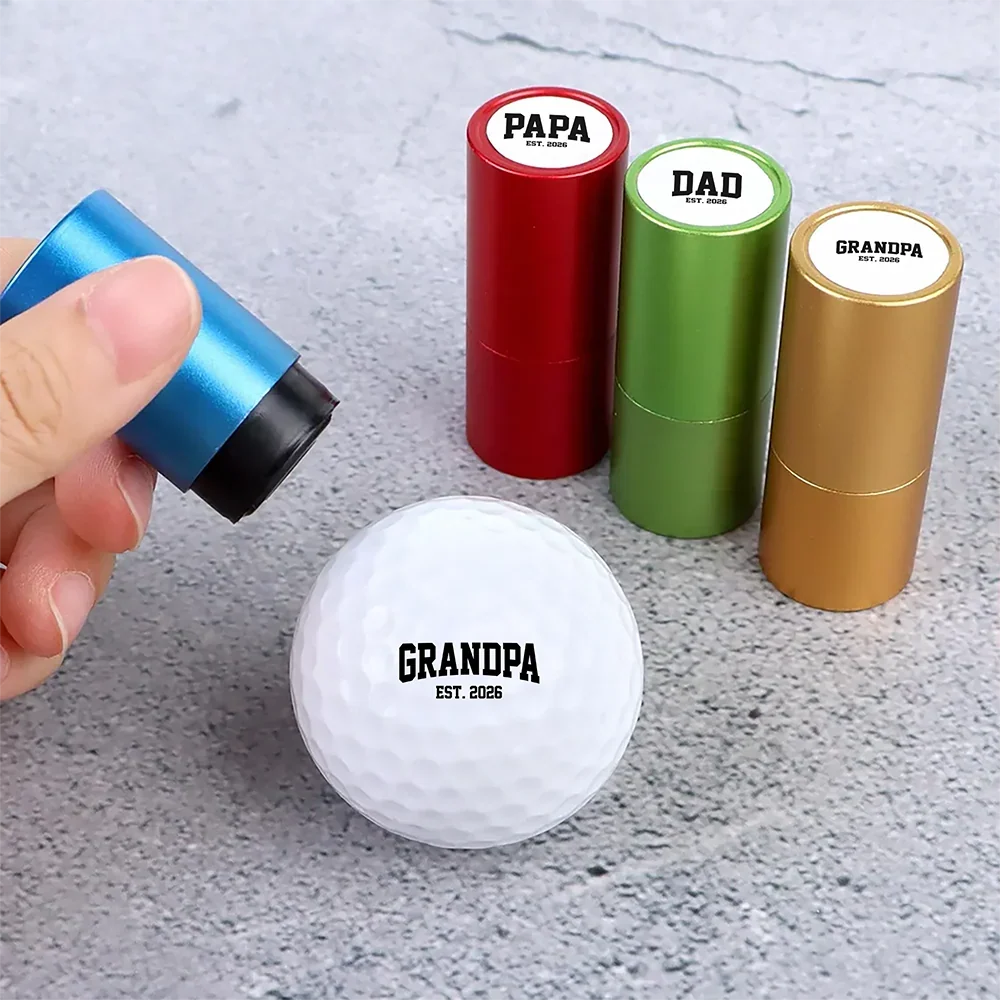 Personalized Golf Ball Stamp, Papa Design for Marking Balls on the Green, Creative Gift for Dad