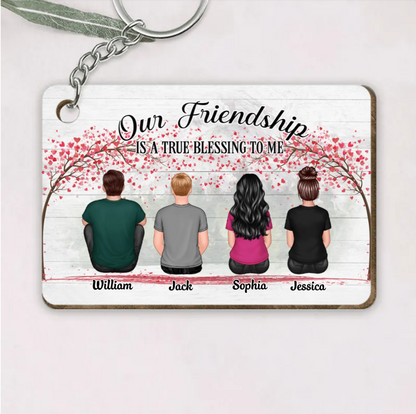 Friendship Back View Design - Personalized Poster, Pillow, Wall Art, Home Decor, Unique Gift for Friends