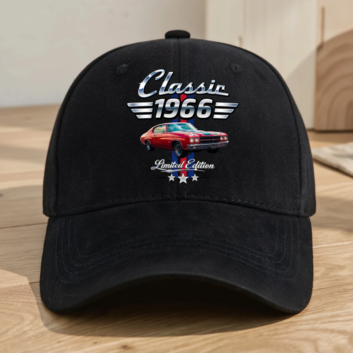 Classic Car Baseball Cap, Personalized Nostalgic Keepsake, Creative Gift for Husband or Car Enthusiast