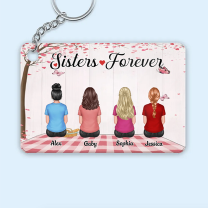 Sister Back View Design - Personalized Poster, Pillow, Wall Art, Home Decor, Unique Gift for Sisters