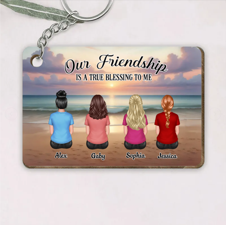 Sister Back View Design - Personalized Poster, Pillow, Wall Art, Home Decor, Unique Gift for Sisters