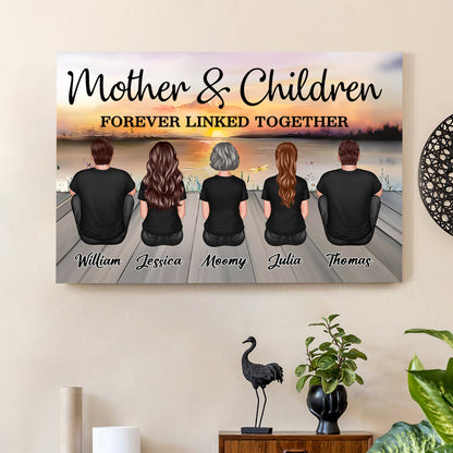 Personalized Sunset Music Theme Acrylic Fridge Magnet – Custom Gift for Mothers