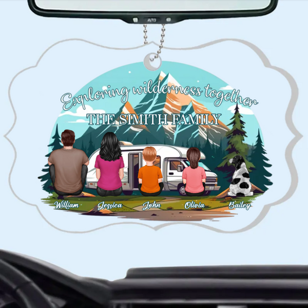 Making Memories Around the Campfire - Personalized Carhanger, Keychain, Poster or Canvas, Plaque, Wallet Card - Unique Family Camping Gift