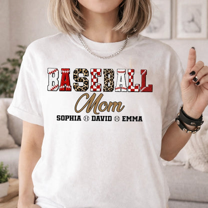Baseball Mom Classic Tee, Personalized Keepsake Style - Cute Ballpark Look for Mom's Everyday Wear Gift