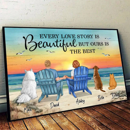 Forever United - Our Love & Pets Family Poster or Canvas