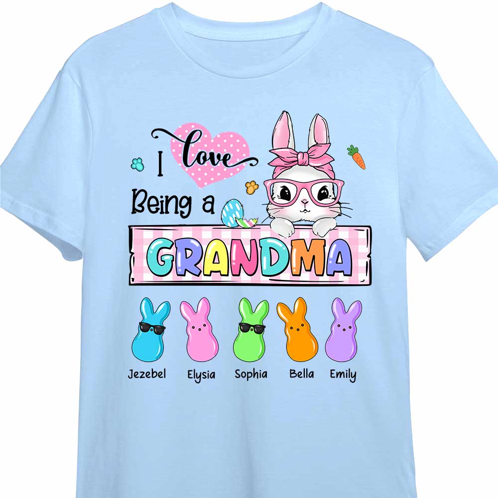 Personalized I Love Being A Grandma Easter Bunny Shirt 23068 Mockup 5