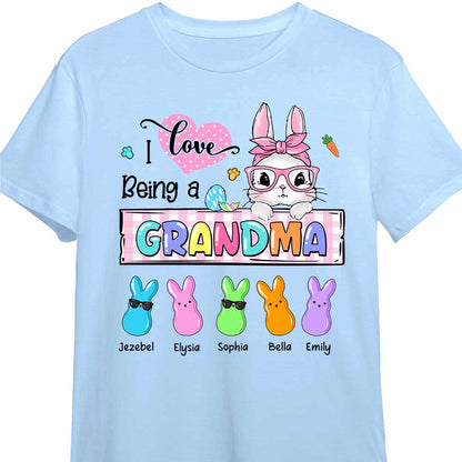 Personalized I Love Being A Grandma Easter Bunny Shirt 23068 Mockup 5