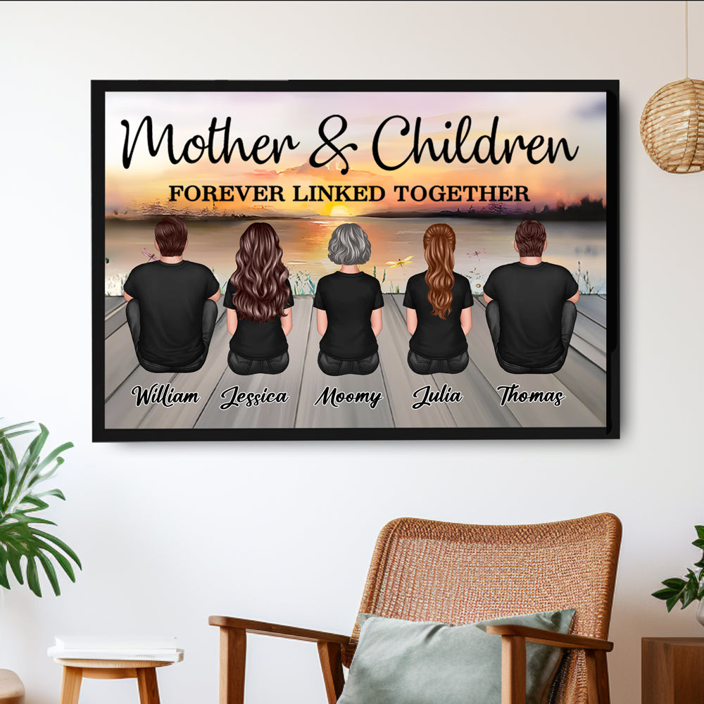 Personalized Sunset Music Theme Acrylic Fridge Magnet – Custom Gift for Mothers