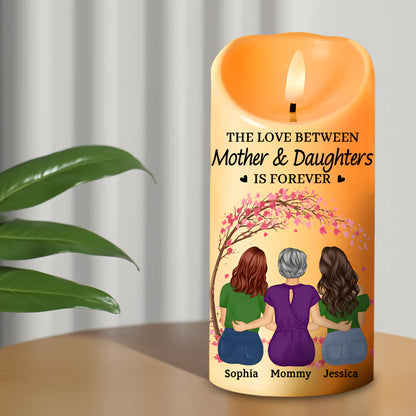 The Love Between Mother & Daughters Is Forever - Personalized Poster Gift for Mom, Custom Gift for Mother and Daughters