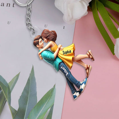 Personalized Couple Embrace Ornament - A Perfect Expression of Love, Commemorating Your Special Moments