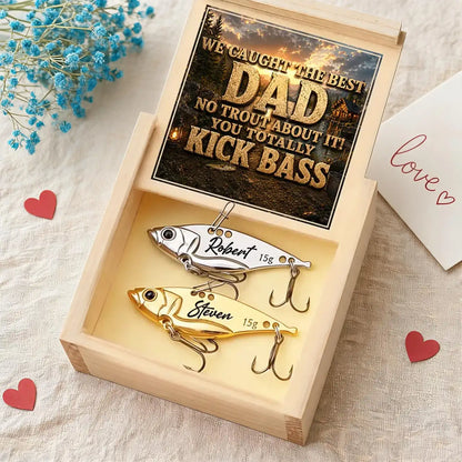Personalized Fishing Lure with Dad Fishing Pun, Creative Gift for Dad, Outdoor Keepsake
