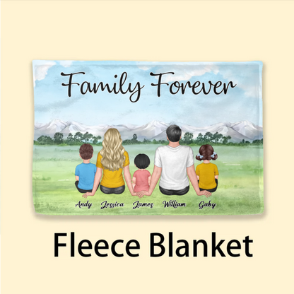 Personalized Family Poster, Plaque, Ornament, Keychain, and Sign - "Family Forever"