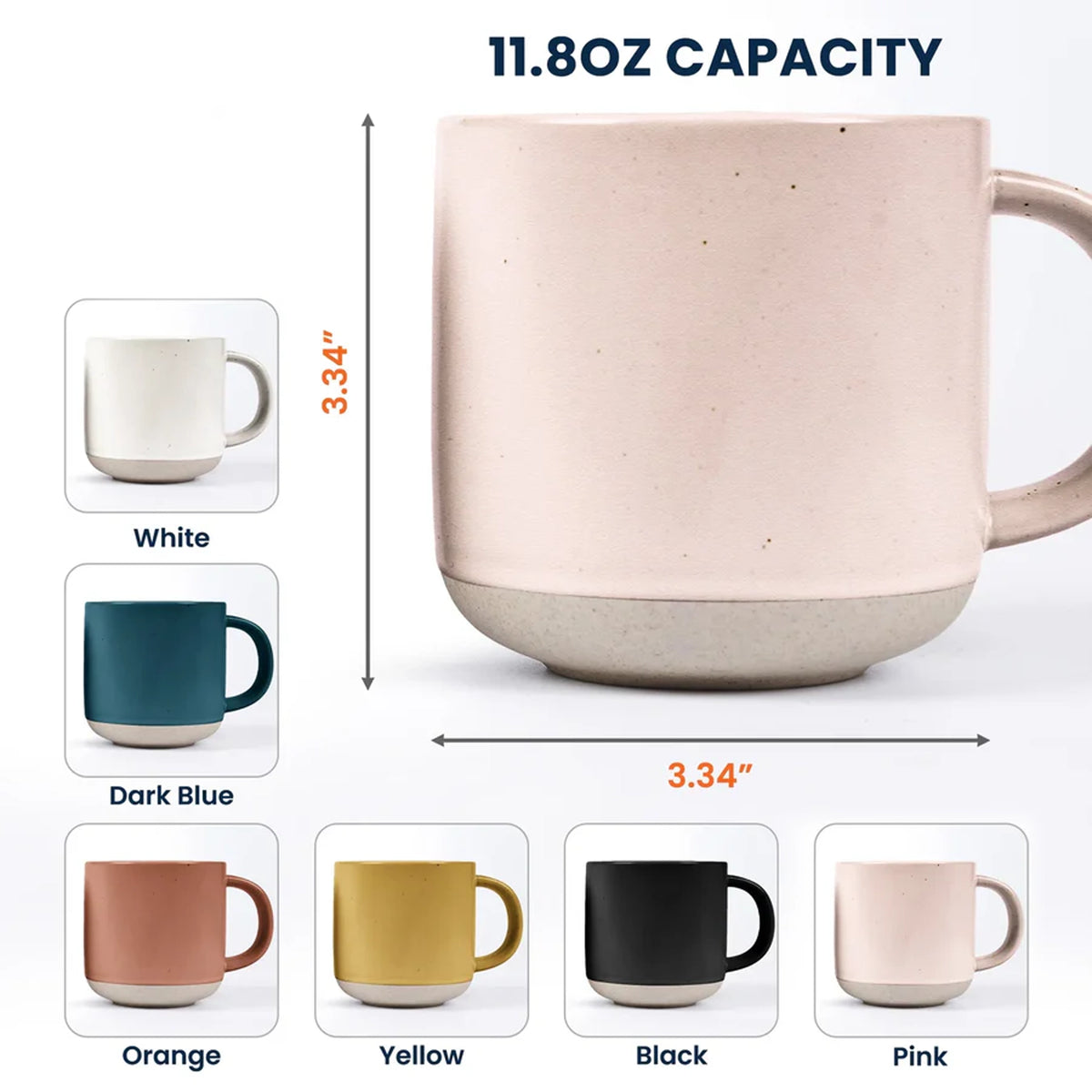 Personalized Pottery Mug with Wildflower Art, Creative Gift for Her, Cozy Coffee & Tea Moments