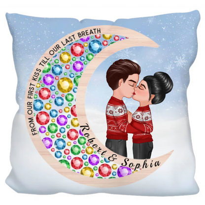 Personalized "I Love You to the Moon and Back" Ornament, Plaque, Keychain, Sign - Romantic Gift for Couples