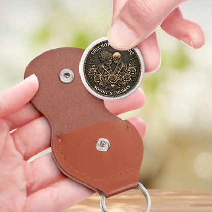 Personalized Pocket Hug with Skeleton Couple & Roses, Unique Creative Gift for Partner