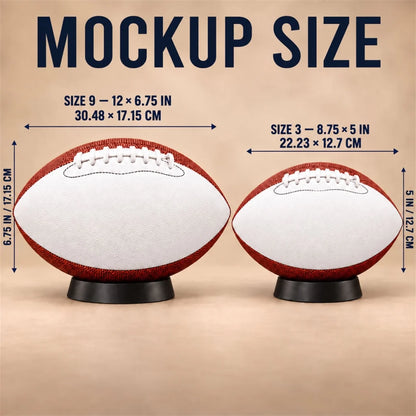 Personalized Leather Football with Player Art, Unique Motivational Keepsake Gift for Grandson