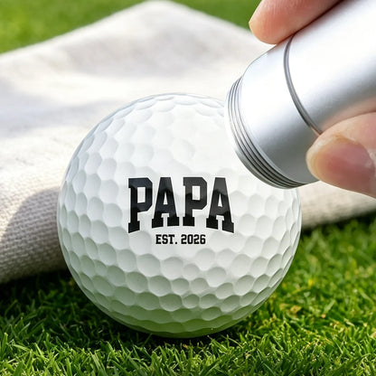 Personalized Golf Ball Stamp, Papa Design for Marking Balls on the Green, Creative Gift for Dad