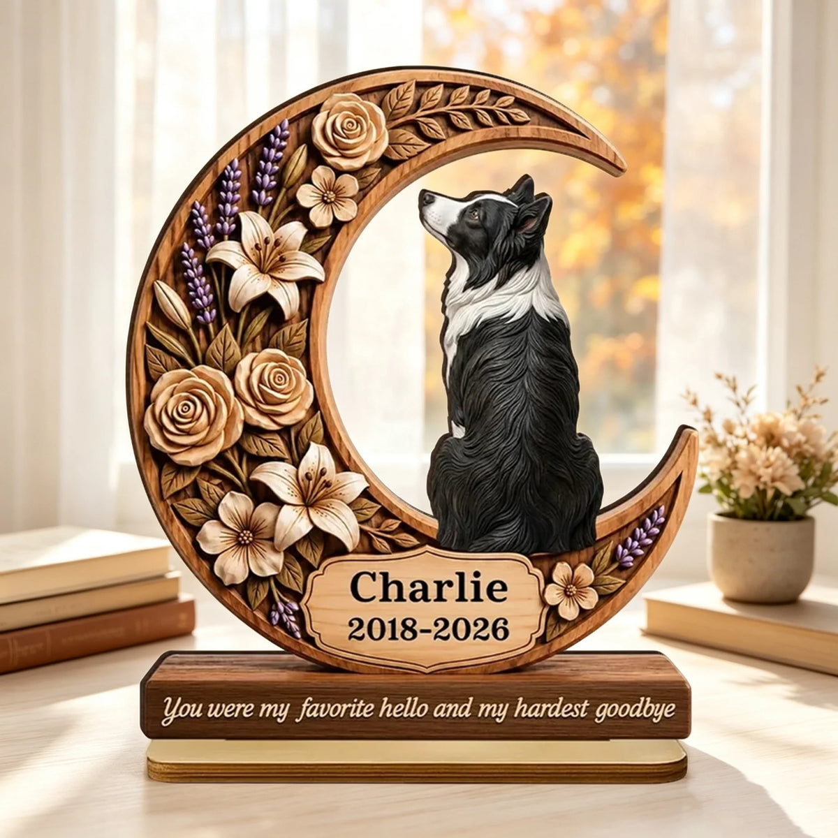 You Were My Favorite Hello Personalized Wooden Plaque, Dog Memorial, Creative Keepsake Gift for Pet Owners