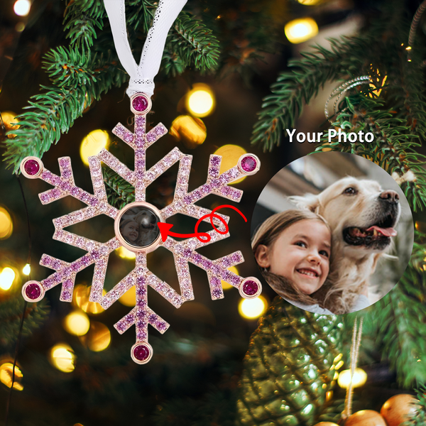 Personalized Photo Ornament - Capture Your Love in Sparkling Elegance