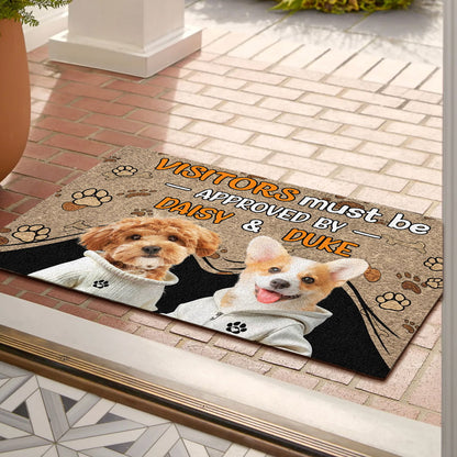 Personalized Dog Lovers Doormat - Custom Entrance Mat