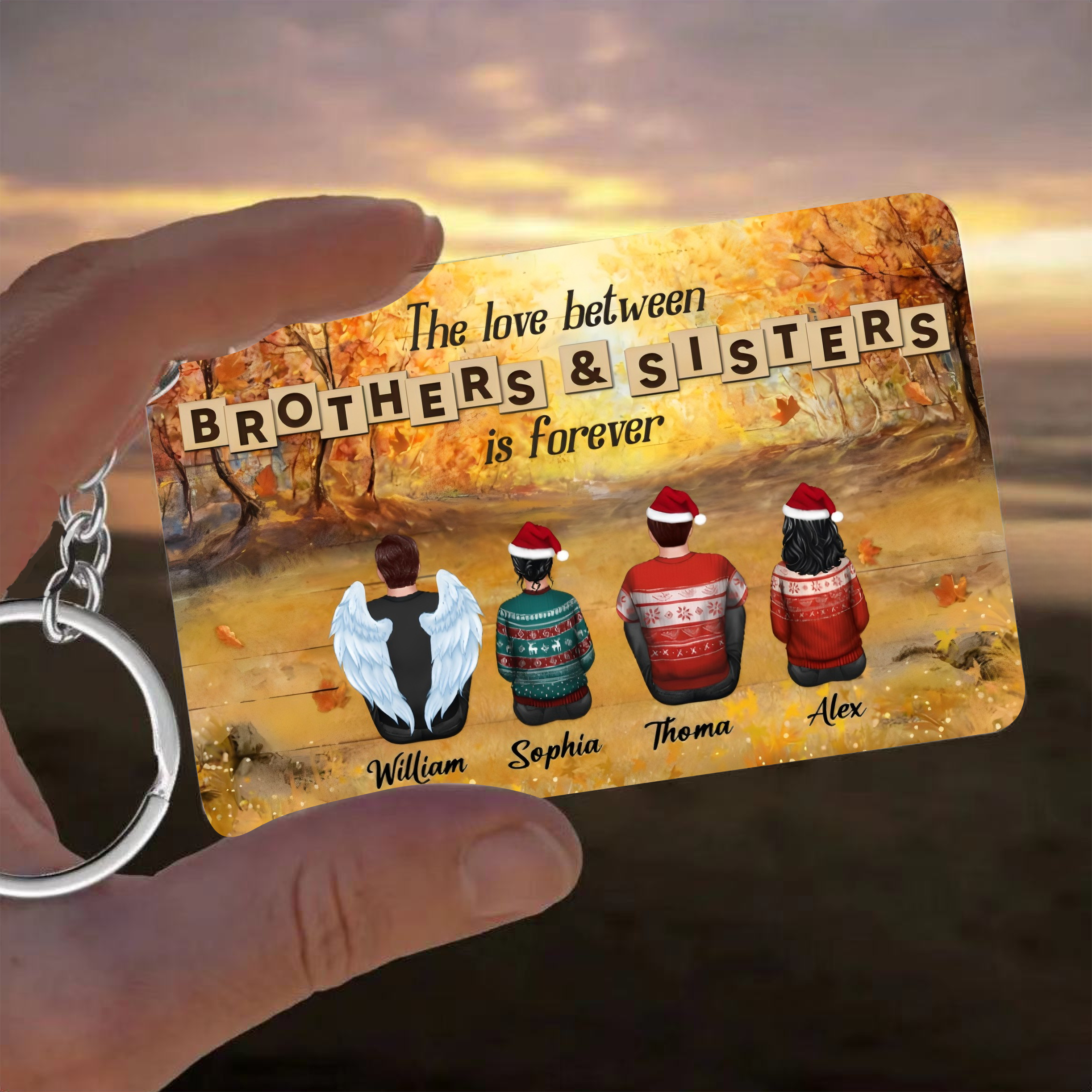 Personalized Brothers & Sisters Forever Keychain, Poster or Canvas, Pl ...