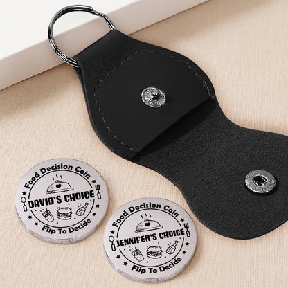 Pocket Hug Flip To Decide Food Coin A Personalized Keepsake For Date Nights A Fun Unique Gift For Him Or Her
