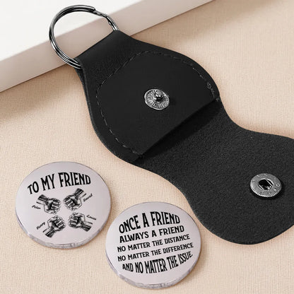 Pocket Hug for Friends, Once A Friend Always A Friend Message, Small Everyday Keepsake, Thoughtful Unique Gift