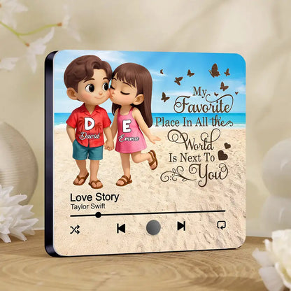 Cute Couple Holding Hands Acrylic Car Hanger, Sweet Love Gift for Her or Him, Personalized Romantic Decor
