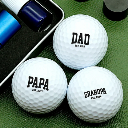 Personalized Golf Ball Stamp, Papa Design for Marking Balls on the Green, Creative Gift for Dad