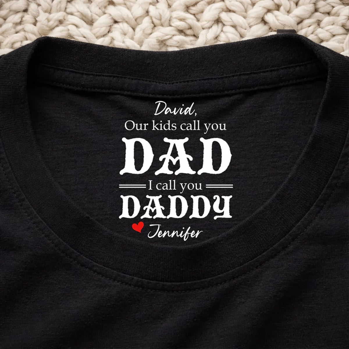 Classic Tee With Our Kids Call You Dad Quote, Creative Gift For Husband, Heartfelt Everyday Wear