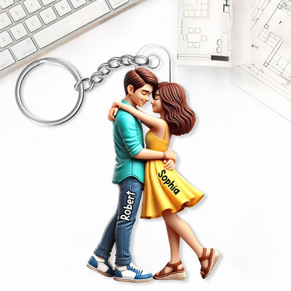 Personalized Couple Embrace Ornament - A Perfect Expression of Love, Commemorating Your Special Moments