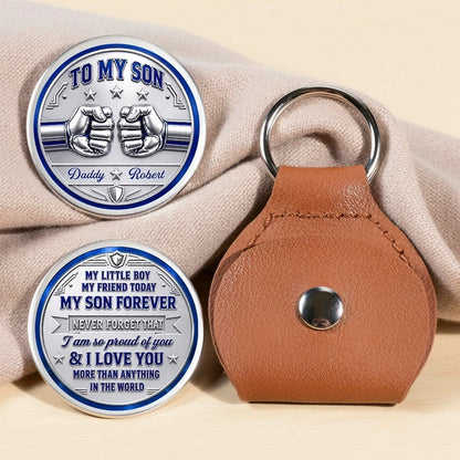 Personalized Pocket Hug with Fist Bump, Proud of You Keepsake, Unique Creative Gift for Son Daughter