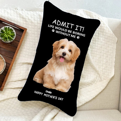 Personalized Pet Rectangular Pillow – Humorous Pet-Themed Design, Special Gift for Pet Lovers