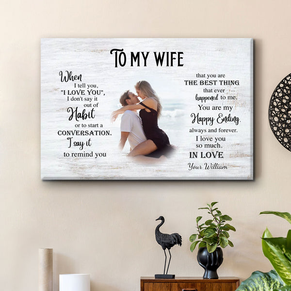 Personalized Valentine’s Day Poster for Couples - A Deep Love Confession