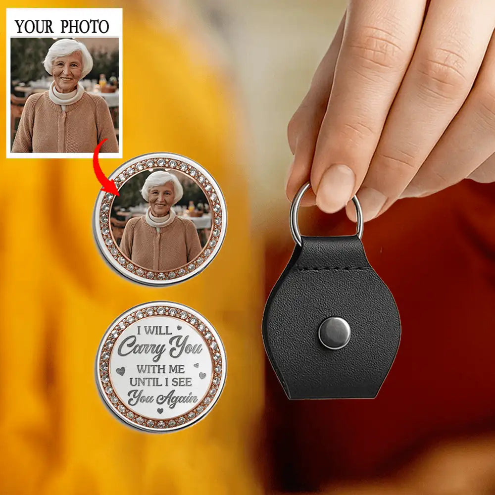 Pocket Keychains Personalized Pocket Hug Keychain for Gifts & Memorial Use – DoyoBest