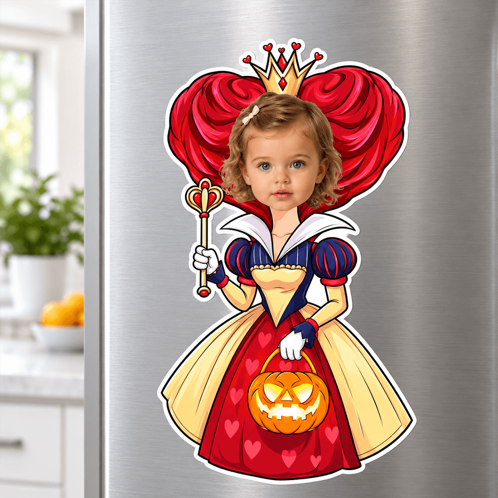 Custom Face Halloween Character Sticker, Personalized Photo Doll Decal ...