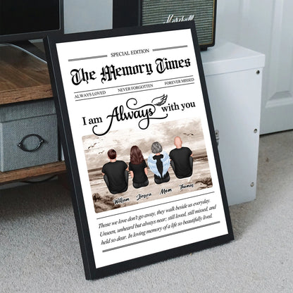 I Am Always With You Poster – A Memorial Gift to Honor Loved Ones Forever in Our Hearts