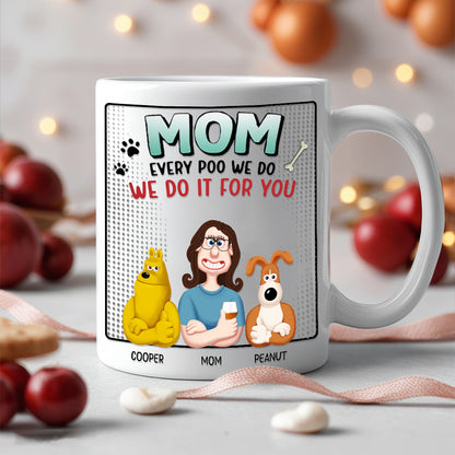 Personalized Ceramic Dog Mom Mug – Custom Gift Cup