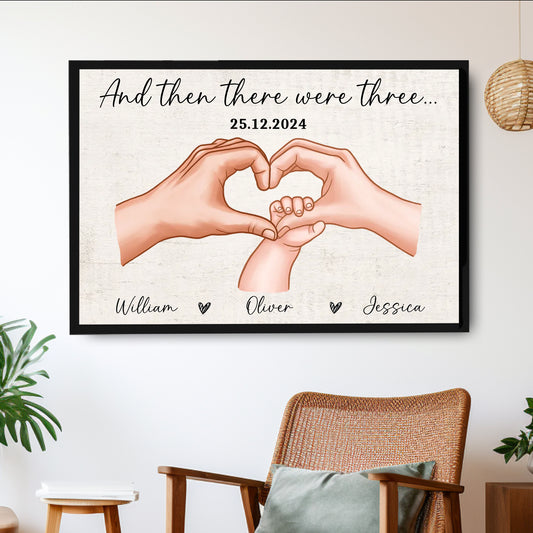 First-Time Parents Canvas: A Tribute to Love, Celebrating a Special Moment