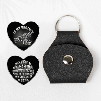 Pocket Hug for Brother, Once A Brother Always A Brother Message, Personalized Keepsake Gift for Long-Distance Love